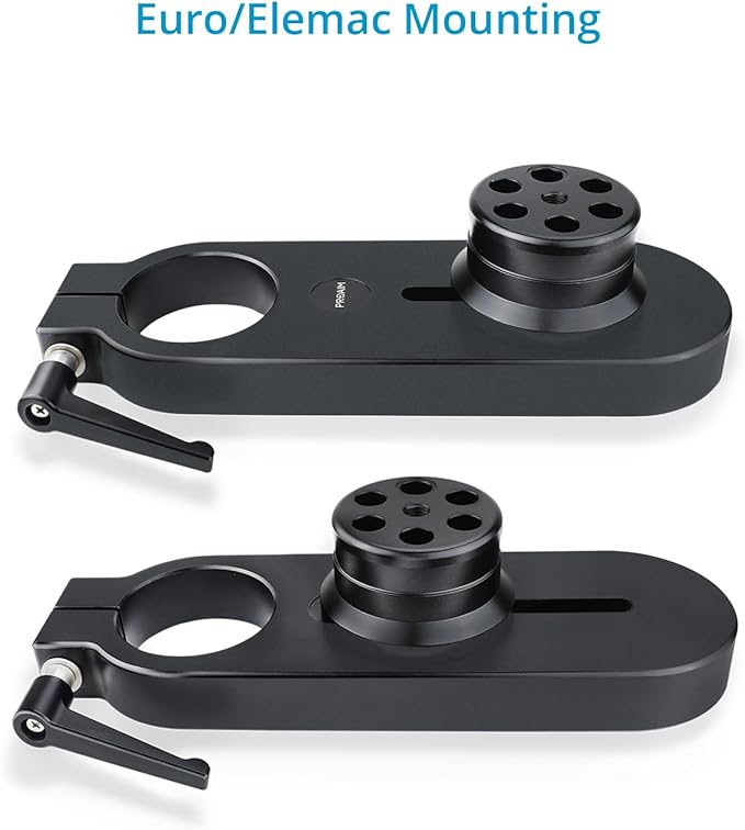 PROAIM Camera Offset Euro/Elemac Adapter Bracket with Integrated Ratchet Knob for Film Dollies & Cine-Style Bazookas. Payload up to 100kg/200lb (EE-281-00)