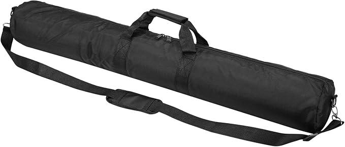 PATIKIL Tripod Carrying Case, 35.4" x 5.1" Heavy Duty Nylon Padded Tripod Bag with Adjustable Shoulder Straps and Handles for Light Stands Umbrellas Tripods Mic Speaker Stand, Black