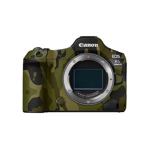 Camera Skin Compatible with Canon EOS R5 Mark II (2023) - Green Camouflage - Premium 3M Vinyl Protective Wrap Decal Cover - Easy to Apply | Crafted in The USA by MightySkins