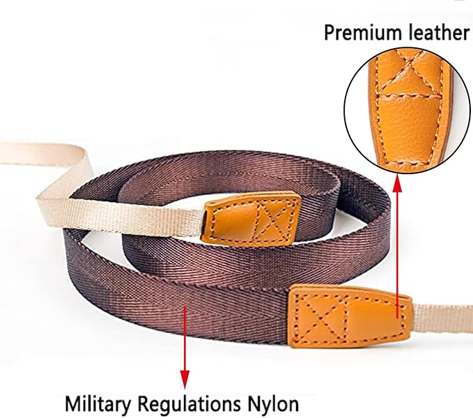 Camera Strap Camera Neck Strap with Quick-release Buckles for Mirrorless Camera.(Brown)