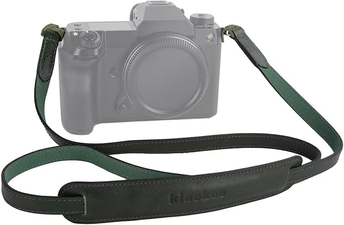 MUZIRI KIINOKOO Genuine Leather Camera Neck Shoulder Strap - Vintage Leather Shoulder Strap for Most of Digital Cameras