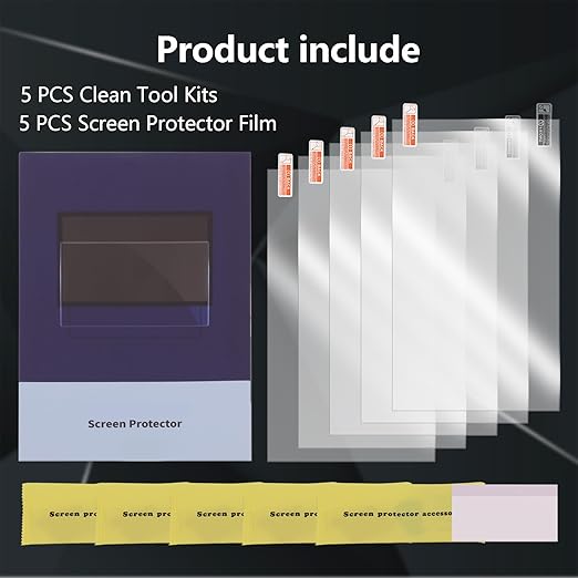 5PCS Screen Protector for Anycubic Photon Mono 4, Resin 3D Printer Scratch Proof Screen Protector Film for Anycubic Photon Mono 4, Mono 4 Ultra Resin LCD 3D Printer