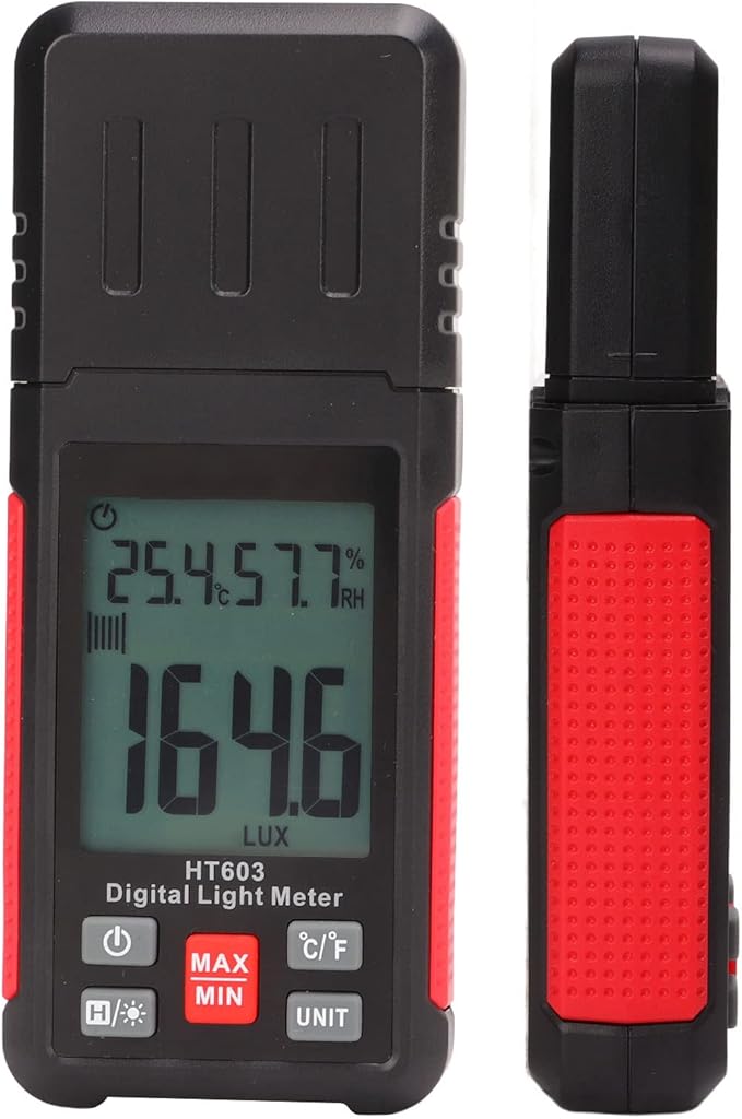 Digital Light Meter HT603, Professional Luxmeter, Wide Range Brightness Tester - Measurement, Quick Response, Ideal for Photo and Industrial Use