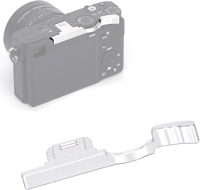 Metal Thumb Up Grip for Sony RX1R III/RX1R3(DSCRX1RM3), Hot Shoe Thumb Rest Support - Anti-Slip Ergonomic Aluminum Alloy Thumb Grip, Enhanced Hold (Silver)