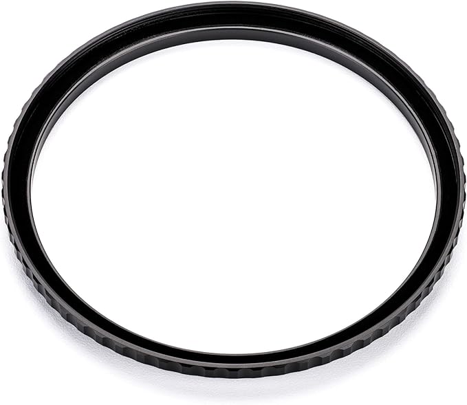 NiSi - Brass Pro 55mm to 58mm Step-Up Ring - Threaded Stepping Adapter Ring, 55mm Male Lens Attachment 58mm Female Filter and Accessory Thread - Matte Black Finish to Prevent Reflections, Brass Alloy