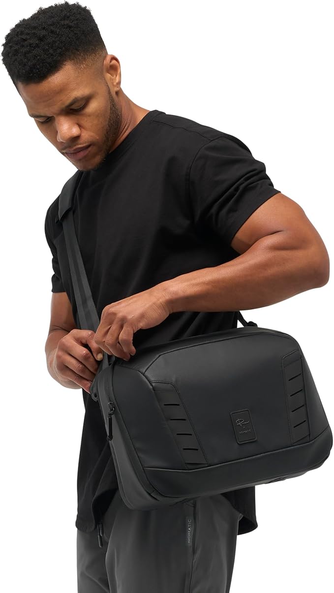 NOMATIC McKinnon Camera Messenger 13L: Versatile Camera Bag for Photographers with Quick Access, Secure Laptop Storage (Fits 14" MacBook), Comfortable Crossbody Design & External Straps for Travel