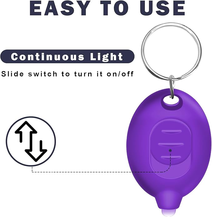 Mini UV Keychain Flashlight, Portable Black Light, 12 Lumen Ultra Bright Tiny Flashlight, Small Keychain Flashlight for Stain Detection & Scorpion Finder, Battery Included (12PCS)