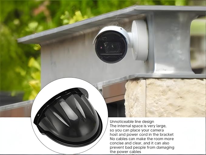 Coolotic 2-Set Outdoor CCTV Security Camera Top Cover, Sun Rain Shade Cover Shield Protective Roof for CCTV Surveillance Camera Hikvision/Nest/Ring/Arlo/Dome/Bullet