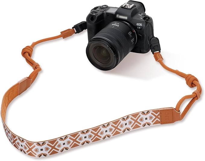 JJC Camera Neck Strap with Quick Release, 47-63" Adjustable Shoulder Sling Strap for Canon EOS R100 R50V R50 R6 Sony A7 V A7 IV A7R V A7C II Fujifilm X half X-E5 X-M5 X-T50 X-T30 III II - WarmWoven