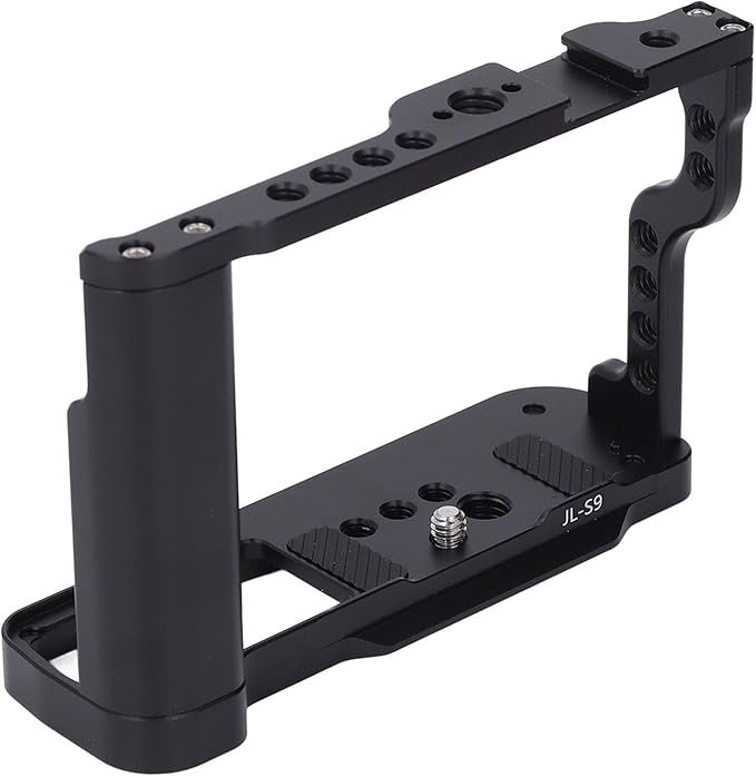 Qiilu Camera Rig for S9 Aluminum Alloy Camera Cage for Video Production with Cold Shoe Mount and MultiDevice Support Rewritten