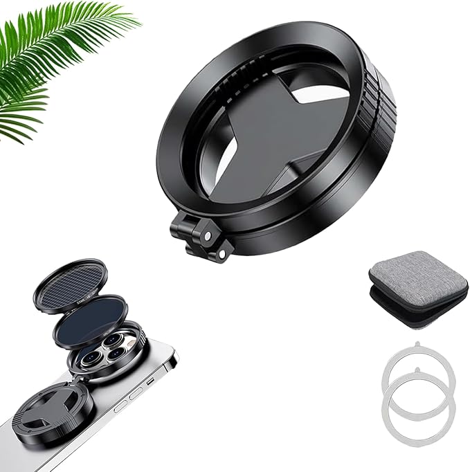 Anti-Glare Magnetic Phone Filter,2026 Upgraded Anti Glare Filter for Phone Camera,Professional 52mm Polarizing Filter,Reduces Reflections Enhances Colors (1pcs)