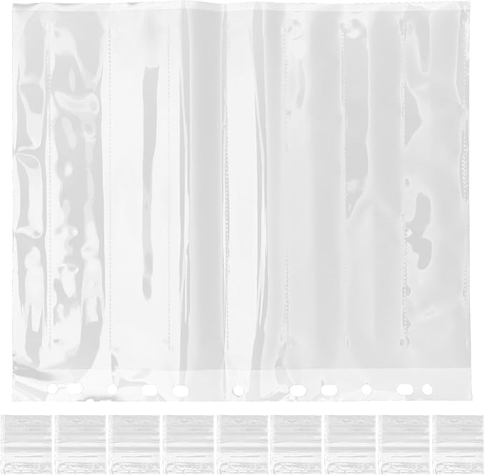 Lurrose 10pcs Film Negative Sleeves with 135-hole Punch, Waterproof Photo Film Storage Pages for Archival Binders, Rigid Print Protectors Suitable for Photography Enthusiasts