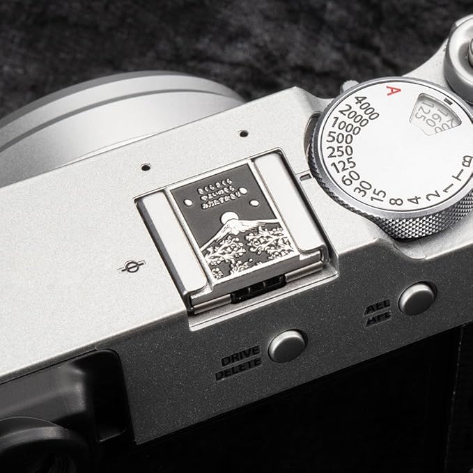 Falling Cherry Blossoms Camera Metal Hot Shoe Cover for Fujifilm x100vi xpro1 xt50 xt30 xm5 xe5 for Nikon zf zfc df (Aluminum Alloy-Hot Shoe Cover)