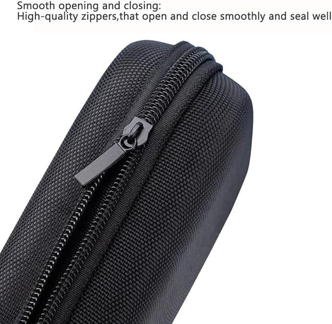 U-KIME Electronics Organizer Bag Multi-functional EVA Storage Case for Headphones, Cables, Hard Drives, Tools, Flash Drive, Power Bank, Travel Accessories(Black)