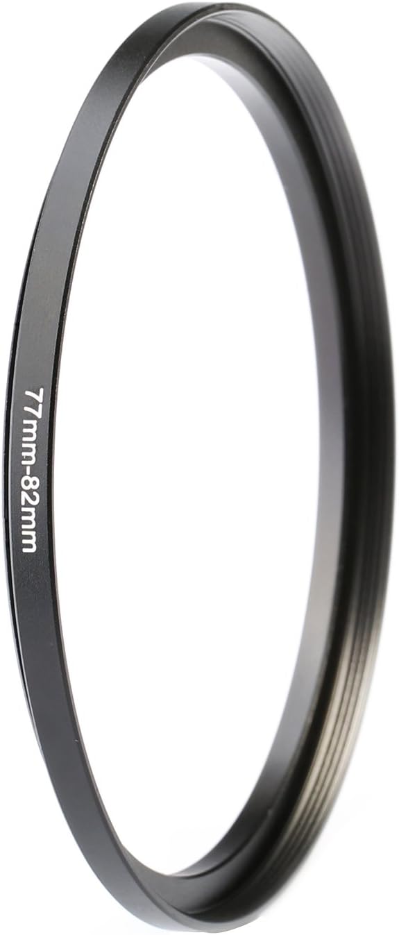 K&F CONCEPT 11pcs Metal Stepping Rings Step Up Ring Set 26-30MM 30-37MM 37-43MM 43-52MM 52-55MM 55-58MM 58-62MM 62-67MM 67-72MM 72-77MM 77-82MM Compatible with Canon Nikon DSLR Cameras Lens