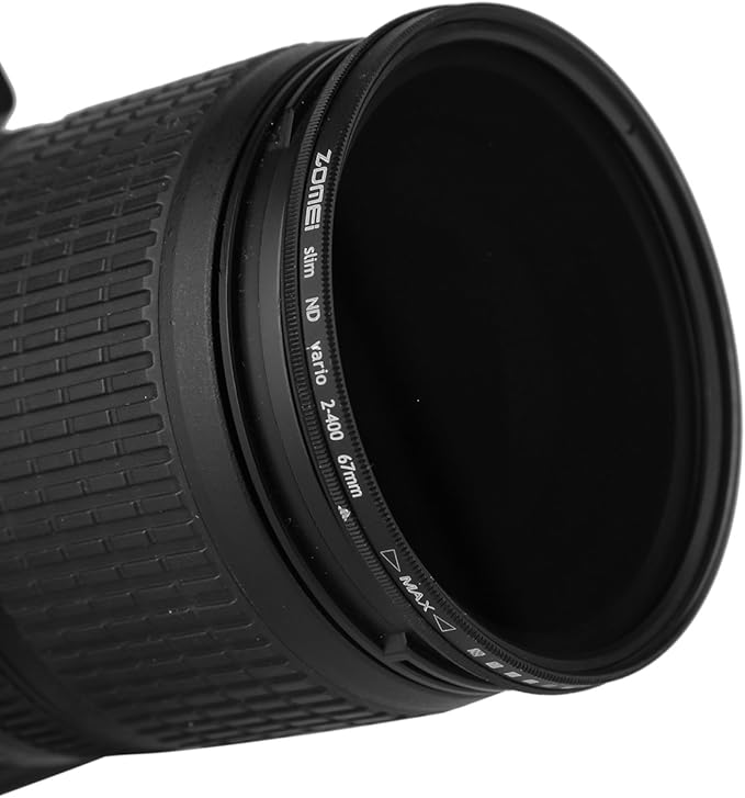62mm Optical Glass Ultra Slim Fader ND Neutral Density Variable ND2-ND400 Lens Filter