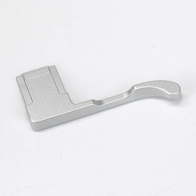 Thumb Up Grip ， Compatible with Fujifilm Fuji X-E5 XE5 Camera, Hot Shoe Thumb Rest Support Grip ，Original all-aluminum retro diamond engraving technology | Improves shooting stability (Silver)
