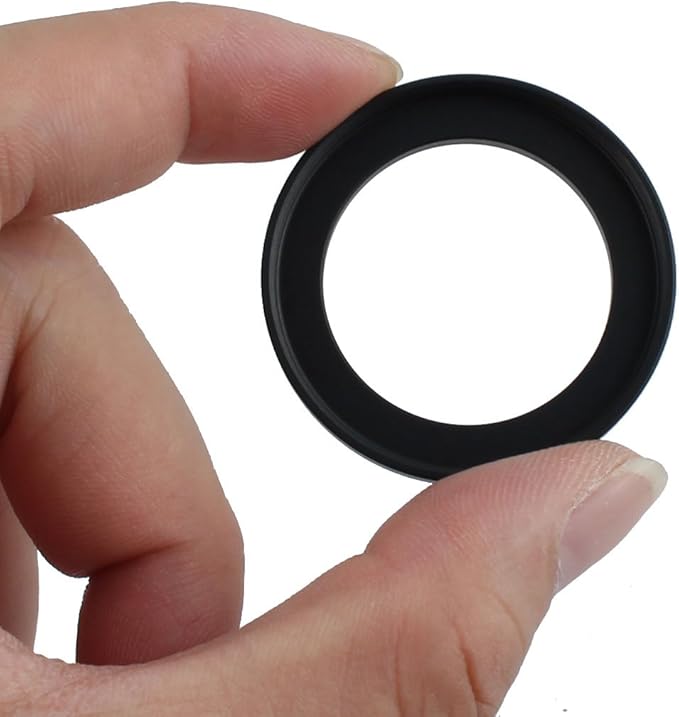 uxcell Aluminum 30mm-37mm Camera Step Up Filter Adapter Ring, Camera Filter Lens 30mm Male 37mm Female Stepping Up Filter Ring for Digital DSLR SLR Camera, Black