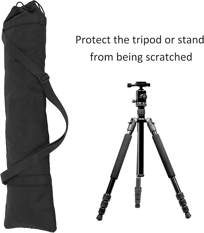 Universal Tripod Carrying Case Bag Photography Carrying Case Tripod Bag Studio Light Stand Tripod Monopod Camera Case Carrying Bag with Shoulder Strap (M 25x18x3cm / 9.8x7.1x1.2in)