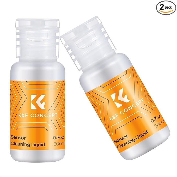 K&F Concept 20ML*2 Camera Cleaning Solution and Microfiber Lens Cleaner Care Kit