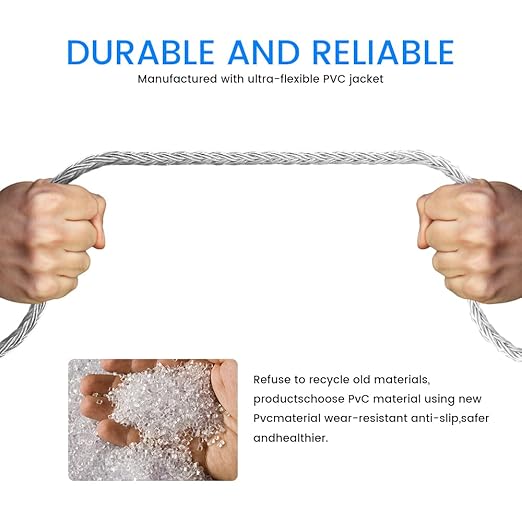 Replacement Cable for SENNHEISER Headphones HD650 HD600 HD580 HD535 HD545 HD565 HD265 with 3.5mm (1.2m, 3.5mm 3poles)