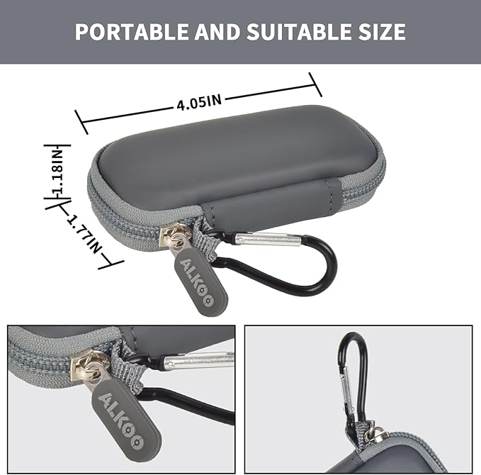 USB Flash Drive Case, SD Card Holder Compatible with Thumb Drive, Memory Cards, SDXC SDHC Storage Bag, Electronic Accessories Organizer for SanDisk for Samsung for Inland (Dark Grey)
