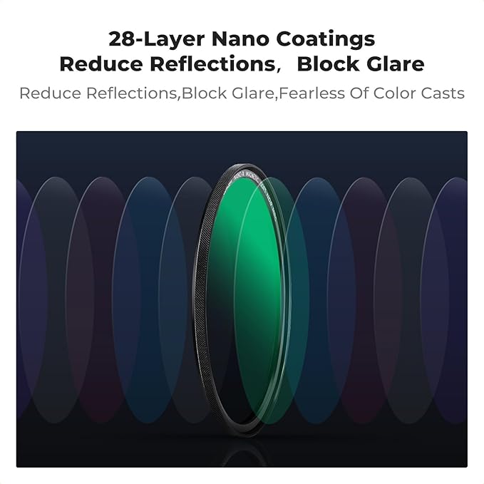 K&F CONCEPT 40.5mm Magnetic GND8 ND8 ND64 ND1000 Magnetic Basic Ring Camera Lens Filters Kit (5 Pack) -Optical Glass Neutral Density Filters Kit with 28 Multi-Layer Coated (Nano-X Series)