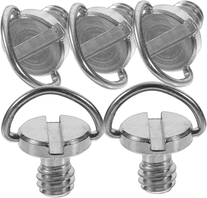 Gadpiparty 5pcs Replacement Camera Mount Screws d Ring Screw for Tripod Mount Quick Release Plate Clamp