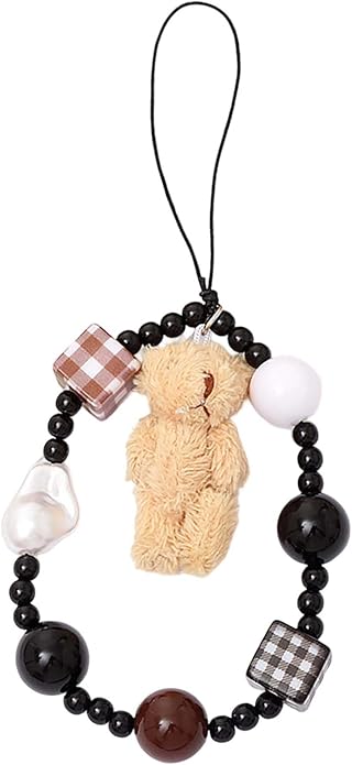 Beaded Phone Charm Lanyard Strap Girly Style Fixed Beads Pearl Lanyards