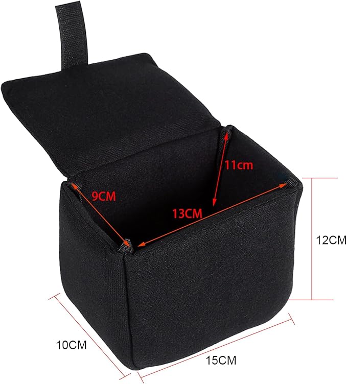 Camera Bag Insert, DSLR Camera Padded Case Insert Shockproof Protective Organizer for Photographers Travel Lens Accessory Case (Black