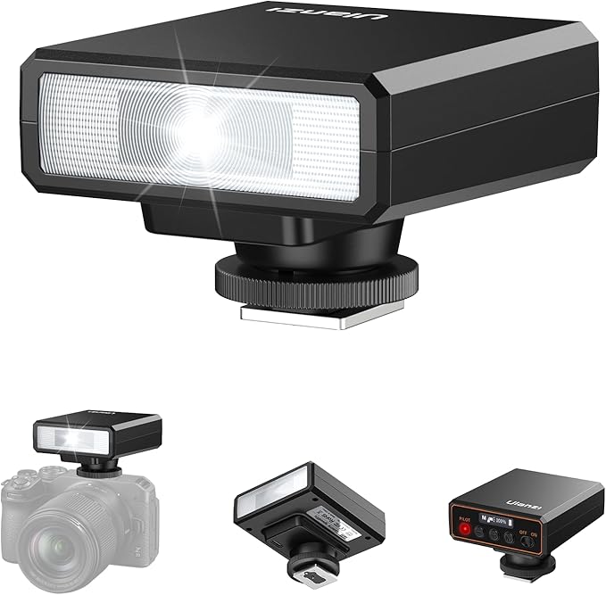 ULANZI F12 Mini Flash, GN12/CCT 5600K Camera Speedlite Flash for Canon Fuji Sony Nikon Panasonic Olympus Pentax, Single Contact Universal Hot Shoe Mount Flashlight, NOt Compatible with Sony ZV-1F