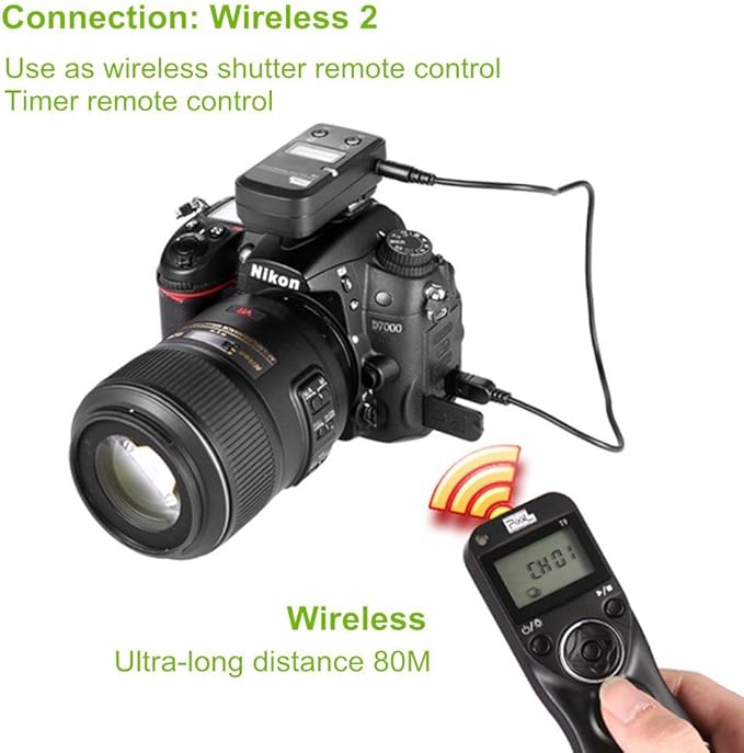 Pixel Timer Shutter Release TW283-N3 Wireless Remote Control for Canon 5D Mark III/ 5D Mark IV/ 5D 6D /7D Mark II/ 7D R5 R5C 50D 40D 30D D60 D30 1DX MARKII