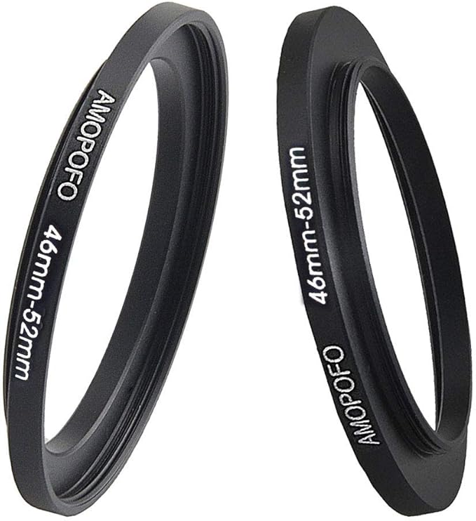 46mm Lens to 52mm Camera Filter Ring Compatible with for All Brands 46mm Lens and 52mm UV,ND,CPL Camera Filter Accessories