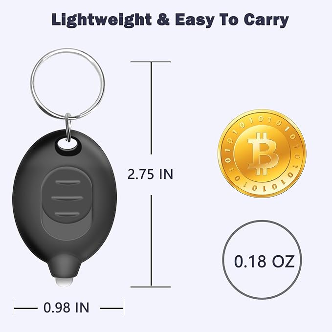 Mini LED Keychain Flashlight, Ultra Bright Tiny Flashlight, Small Keychain Flashlight White Light, Micro Pocket Key Ring LED Flashlight for Emergency Lighting - Multicolor Shell (8PCS)
