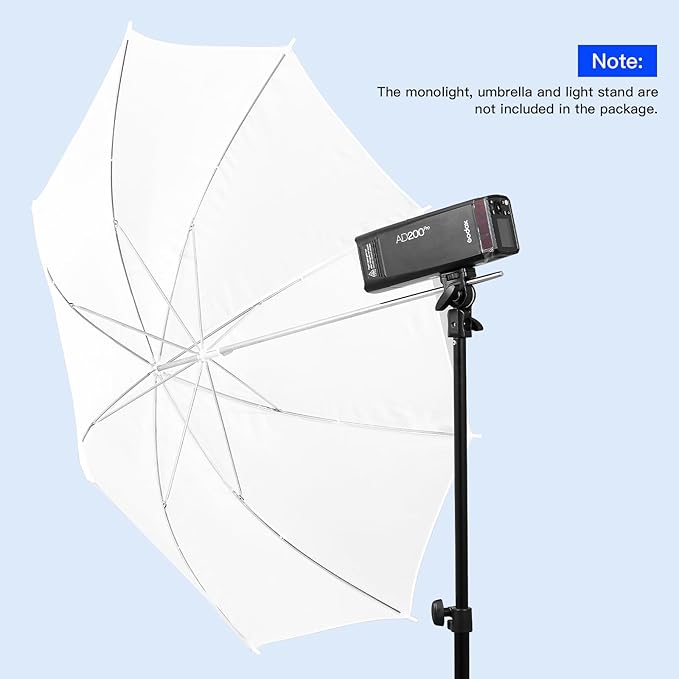 Godox AD-E2 Flash Holder Metal Bracket with 1/4 Inch Screw Umbrella Mount for AD200 AD200Pro AD300Pro