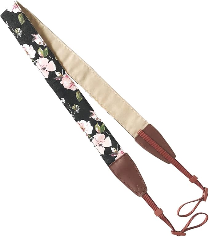 Alled Camera Strap Neck, Adjustable Vintage Floral Camera Straps Shoulder Belt for Women/Men,Camera Strap for Nikon/Canon/Sony/Olympus/Samsung/Pentax ETC DSLR/SLR