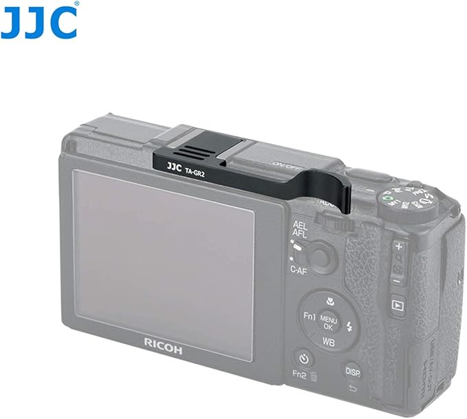 JJC TA-GR2 Thumbs Up Grip for Ricoh GR II Camera, Ricoh GR II Thumbs Grip, GR II Thumbs Up Grip, Made of Premium Aluminium Alloy, Hot Shoe Grip for Ricoh GR II
