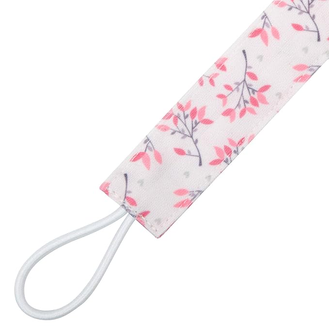 Babygoal Floral Pacifier Clips, 6 Pack Pacifier Holder Clips 6MP21