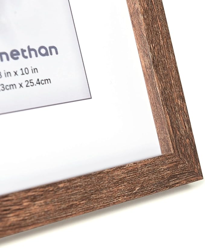 kennethan 11x14 Picture Frame Rotten Brown 1 Pcs wooden Frame can Display 8x10 Picture with Mat or 11x14 Without Mat on the Wall for home decoration，holiday，gift