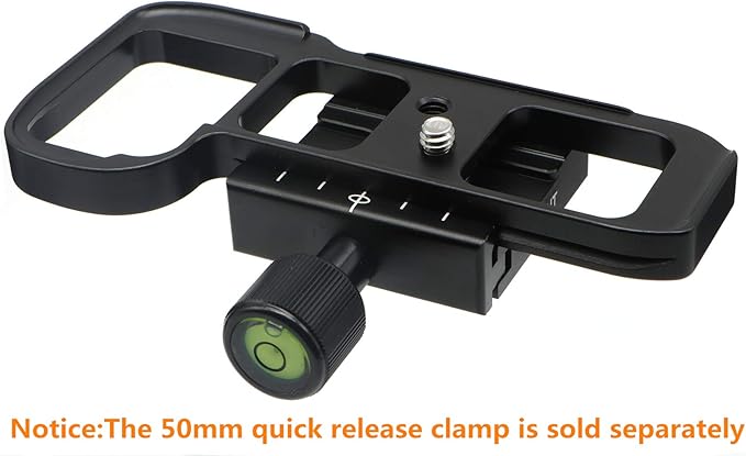 HITHUT Hand Grip Quick Release Metal Base Plate for Sony A7M3 A7III A7RIII A7R3 A9 with 1/4" Screw and Hex Wrench Black