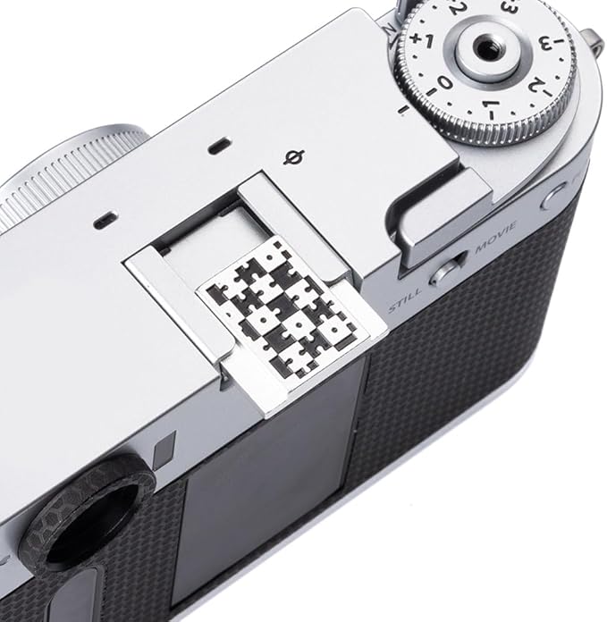 Camera Metal Hot Shoe Cover Protector for Fuji X100VI X100V X-M5 X-E5 X-T4 X-T3 XPRO3 XPRO2 X-Half for Nikon ZF Z5 Z6 Z6II (Aluminum Alloy-Puzzle)