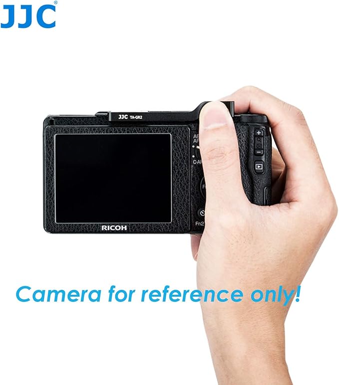 JJC TA-GR2 Thumbs Up Grip for Ricoh GR II Camera, Ricoh GR II Thumbs Grip, GR II Thumbs Up Grip, Made of Premium Aluminium Alloy, Hot Shoe Grip for Ricoh GR II