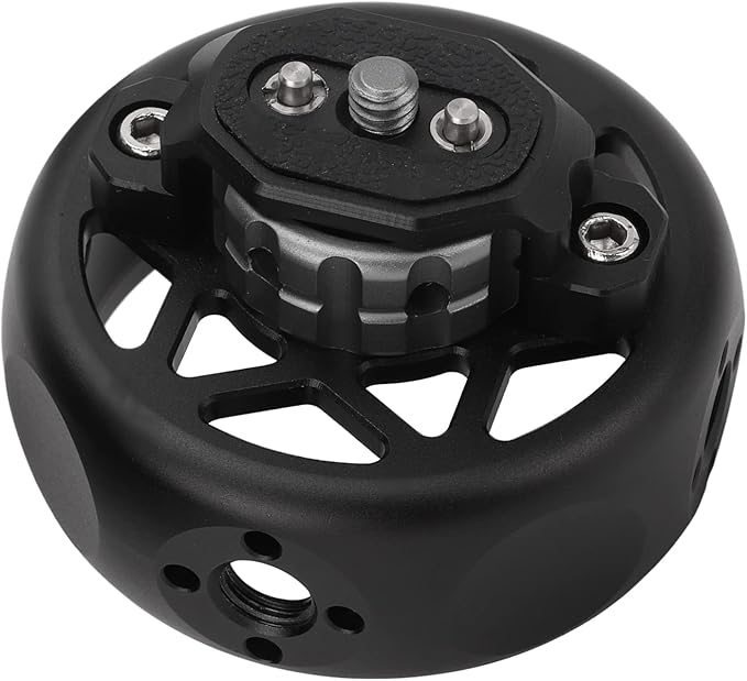 WiseZythum Rosette Side Handle, Rosette Bolt On Mount for Camera Cage, Aluminum Alloy Rosette Handle Grip with 1/4 Inch Screw and 3/8 Inch Screw Hole, Compatible with Rosette Mount for P