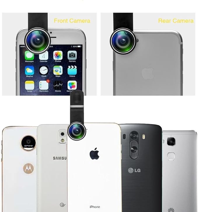 Godefa Cell Phone Camera Lens with Tripod+ Shutter Remote,6 in 1 18x Telephoto Zoom Lens/Wide Angle/Macro/Fisheye/Kaleidoscope/CPL, Clip-On lense Compatible for iPhone X 8 7 6s Plus, Samsung and More