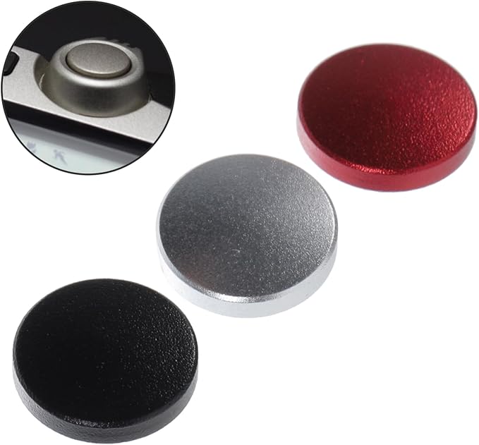 NUOBESTY 3Pcs Aluminum Alloy Camera Shutter Release Button Easy Install Compatible with Models Enhances Grip Comfort Luxurious Camera Accessory