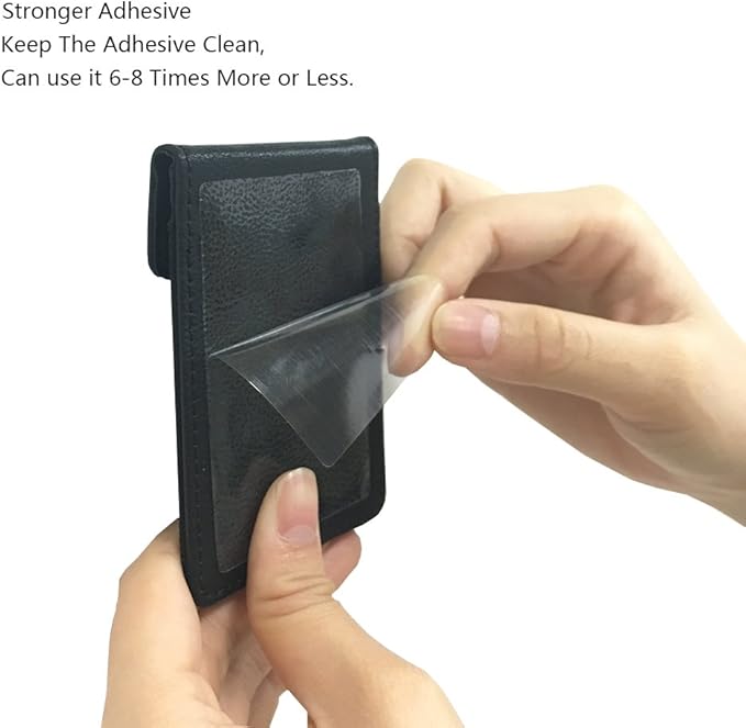 Ultra-Slim Self Adhesive Credit Card Leather Wallet