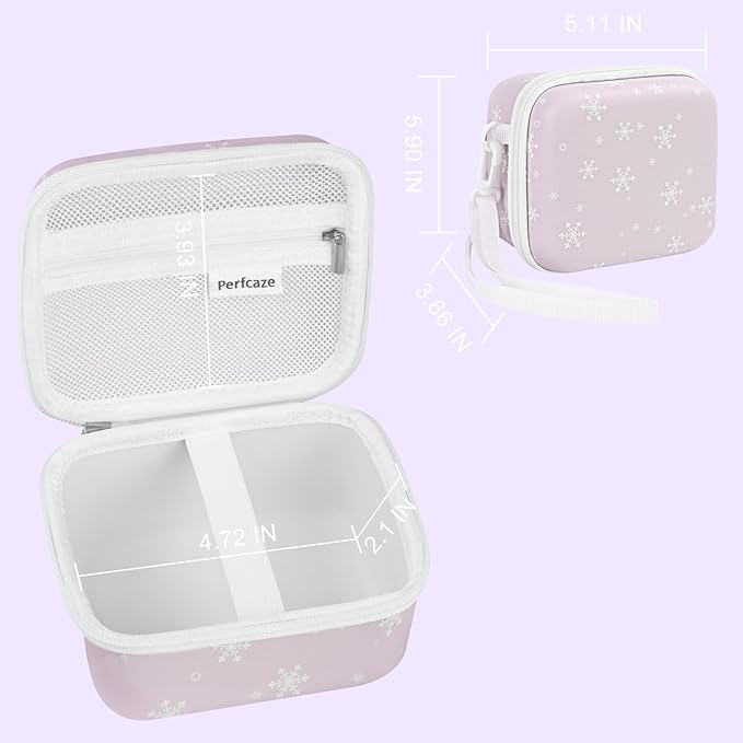 Kids Instant Print Camera Case Compatible with Dylanto/Gofunly/DUDUDRAGON/ESOXOFFORE Kids Camera, Prints Paper Water Color Pen Storage Case Birthday Gift