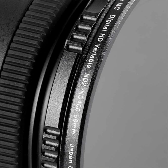 72mm ND Filter Ultimaxx 72mm ND2-ND400 Fader Variable Neutral Density Adjustable Lens Filter Dynamic ND Filter Optical Glass
