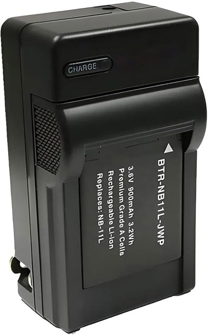 Replacement Battery for Canon ELPH 115 is (2-Pack, 900mAh) and Charger