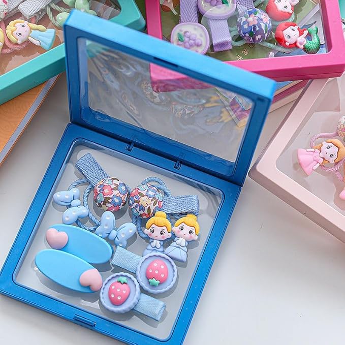 12PCS 3D Floating Frame Display Stand, Jewelry Box, Gift Box, Ornament Organizer, Small Travel Jewelry Box, PE Film Anti-Oxidation, Suspended Display Box Stackable (4.33 * 4.33, Type 5)